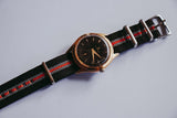 Dial negro 22 joyas automáticas reloj | Mobo de pulsera vintage de lujo de la década de 1960