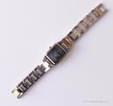 Vintage Square-Dial Fossil F2 Ladies Watch | Two-tone Fossil Quartz Watch