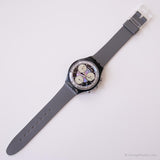1994 Swatch SCB112 MIOBIAO Watch | Vintage Black Swatch Chrono
