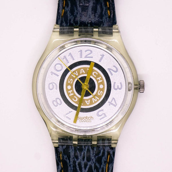 Vintage 1992 DELAVE GK145 Swatch Watch | 90s Minimalist Swatch Gent