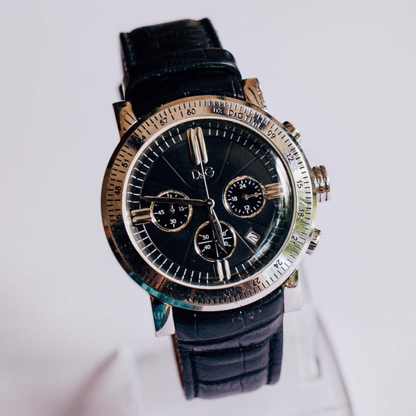 Dolce & Gabbana Chronograph Cuarzo | 44 mm Black D&G Men's reloj