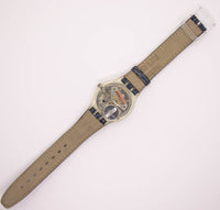 Vintage 1992 Delave GK145 Swatch Uhr | 90er minimalistisch Swatch Mann