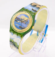 1994 Swatch GM124 SOLE MIO Watch | عتيقة البندقية مستوحاة Swatch راقب