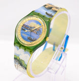 1994 Swatch GM124 Sole MIO montre | Vintage Venise inspiré Swatch montre