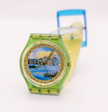 1994 Swatch GM124 SOLE MIO Watch | عتيقة البندقية مستوحاة Swatch راقب