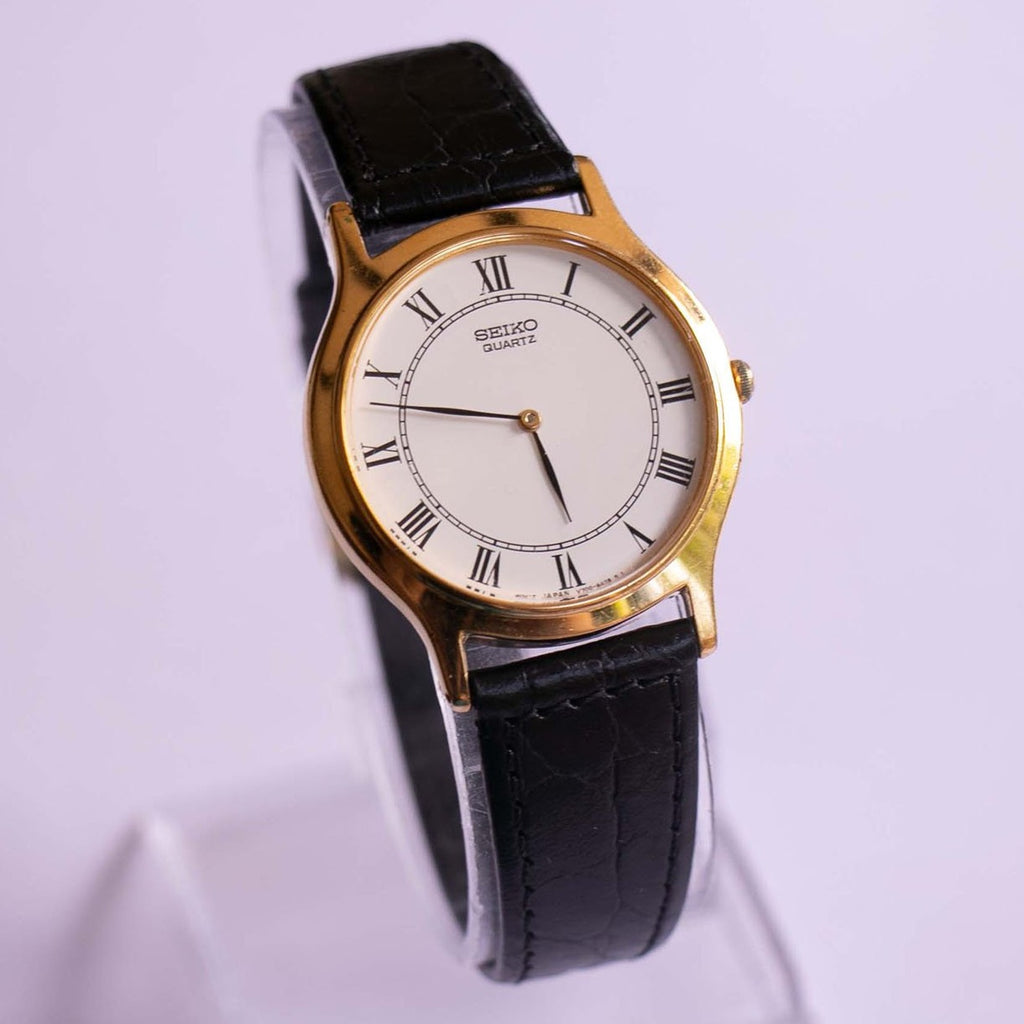 Vintage Seiko V700-5A10 Watch Model | Gold-tone Quartz Seiko