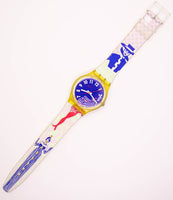 1992 Swatch GK147 GRUAU Watch | Blue-dial Vintage Swatch Gent Originals