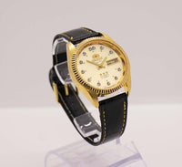 Vintage ▾ Orient Crystal 21 gioielli Data automatica orologio 3 stelle Gold tono