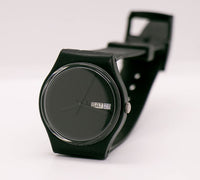 1988 swatch GB711 White Window Watch | Nero raro degli anni '80 swatch Gentiluomo