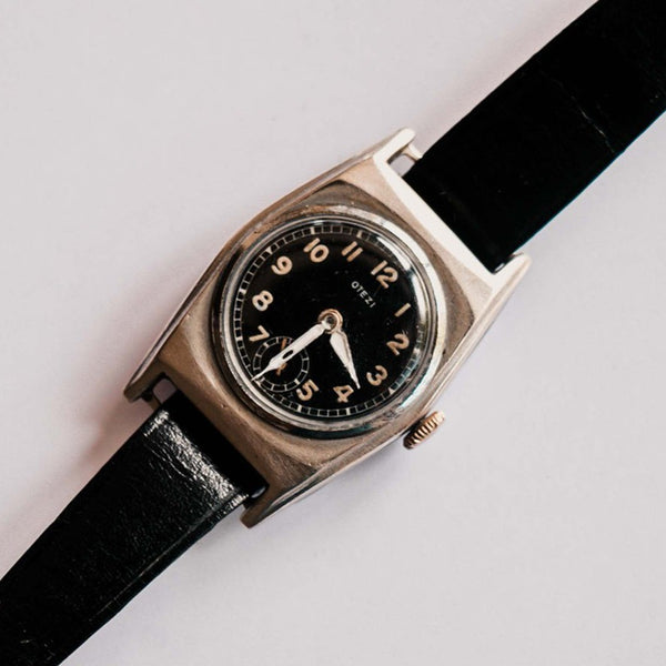 Orologio Otezi Vintage Silver Tone | Orologio meccanico militare degli anni '50