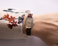 Vintage Rectangular Bifora Watch for Women | German Mechanical Watch