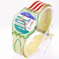 1996 Swatch ATLANTA LAURELS GZ145 Watch | Vintage Olympics Swatch Gent