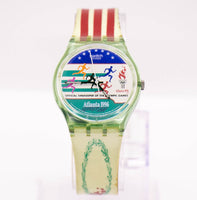 1996 swatch Atlanta Laureles GZ145 reloj | Juegos Olímpicos Vintage swatch Caballero