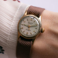Jahrgang Laco Gerolltes Gold Uhr | 1960er Jahre mechanisch Uhr für Sie