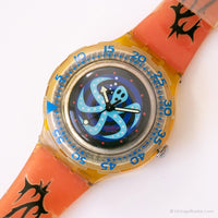 1996 Swatch SDJ102 POULPE reloj | Halloween espeluznante vintage reloj