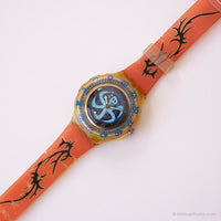 1996 Swatch Sdj102 poulpe Uhr | Vintage Spooky Halloween Uhr