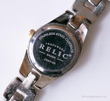 Vintage zweifarbig minimalistisch Relic von Fossil Uhr | Damenquarz Uhr