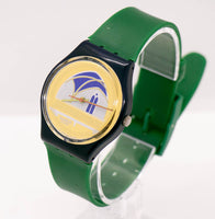 1991 swatch Backstage GN120 reloj | Dial de tono de oro vintage swatch