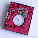 ساعة الجيب الأنيقة القديمة | مراقبة السترة ذات اللون الفضي للرجال
