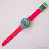 1992 Swatch SDK111 TIPPING COMPASS Watch | Vintage Red and Blue Swatch