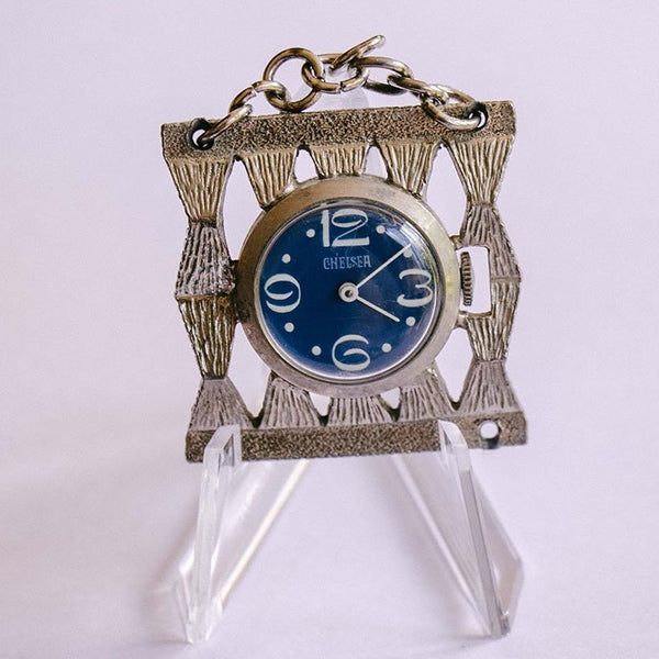 Bolsillo de Chelsea azul reloj Colgante para mujeres | Joyas de boda para mujeres
