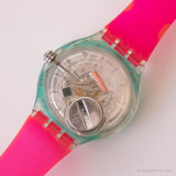 1992 Swatch SDK111 Tipping Compass montre | Vintage rouge et bleu Swatch