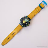 1991 Swatch Sdn102 divino reloj | Geométrico vintage Swatch Scuba 200