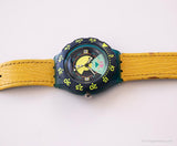 1991 Swatch Sdn102 divin montre | Géométrique vintage Swatch Scuba 200