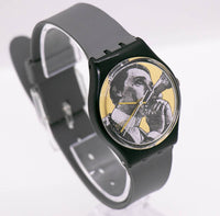 Vintage 1991 swatch GB148 Baiser D'Antan montre | Or noir swatch