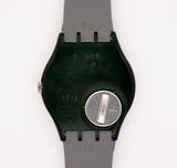 خمر 1991 swatch GB148 Baiser D'antan Watch | الذهب الأسود swatch