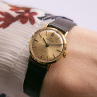 EDOX Gold-tone Incabloc Swiss Movement Vintage Mechanical Watch