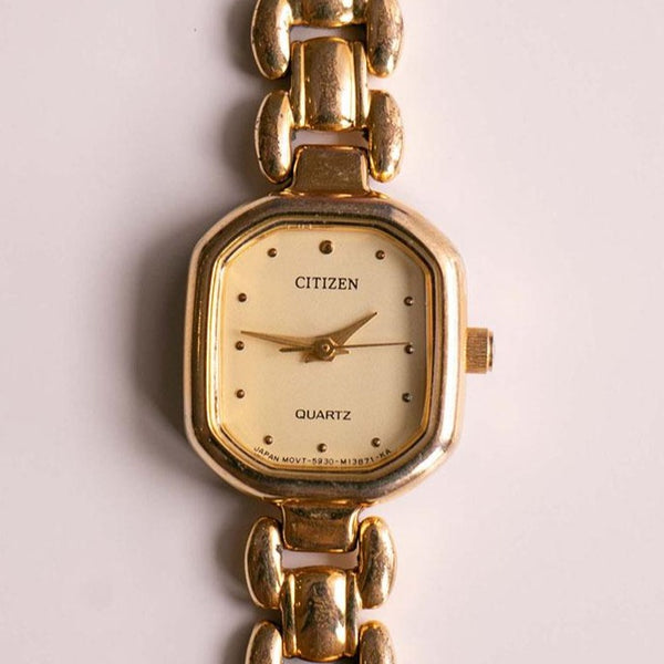 Antiguo Citizen 5930-079213m cuarzo reloj Para mujeres de tamaño mediano