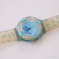 2002 Swatch SDN911 TARTARUGA montre | Tortue bleue vintage Swatch Scuba