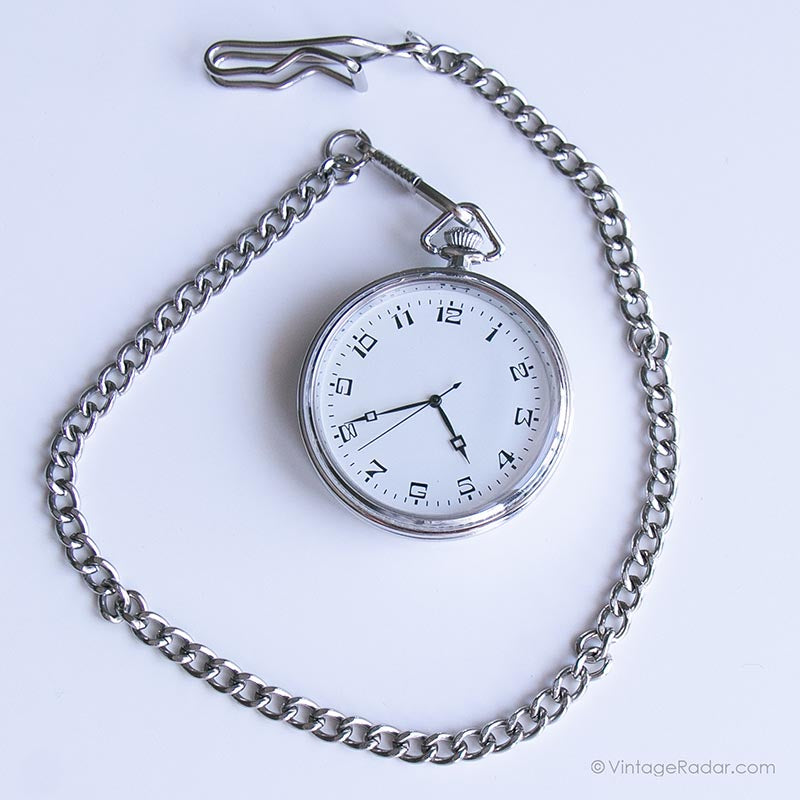 Vintage Personalized Pocket Watch Vest Watch with Engraving Option
