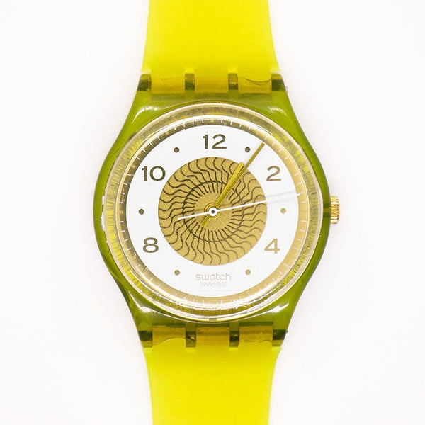1991 Swatch ساعة GG114 جاليريا | خمر أصفر Swatch أصول جنت