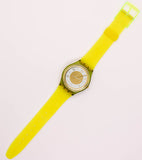 1991 Swatch GG114 GALLERIA Watch | Vintage Yellow Swatch Gent Originals