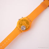 1997 Swatch SDJ901 Luminosa reloj | Rana naranja vintage Swatch Scuba
