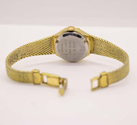 Vintage Gold Fortis Incabloc Black Dial Watch | Art Nouveau Jewelry