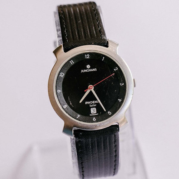 Junghans Phoenix Solar Uhr | Moderne Schwarz & Silber Junghans Uhr