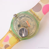 1991 Swatch SDK105 GUAPES OROLOGIO | Vintage colorato punteggiato Swatch Scuba
