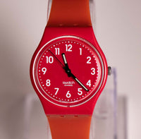 Vintage 2009 Cherry-Berry GR154 Swatch montre | Rouge Swatch montre
