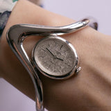 Antiguo Anker 85 17 Rubis reloj para mujeres con brazalete de tono plateado