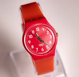 Vintage 2009 Cherry-Berry GR154 Swatch reloj | Rojo Swatch reloj