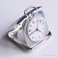 Bolsillo cuadrado vintage reloj | Bolsillo floral coleccionable reloj