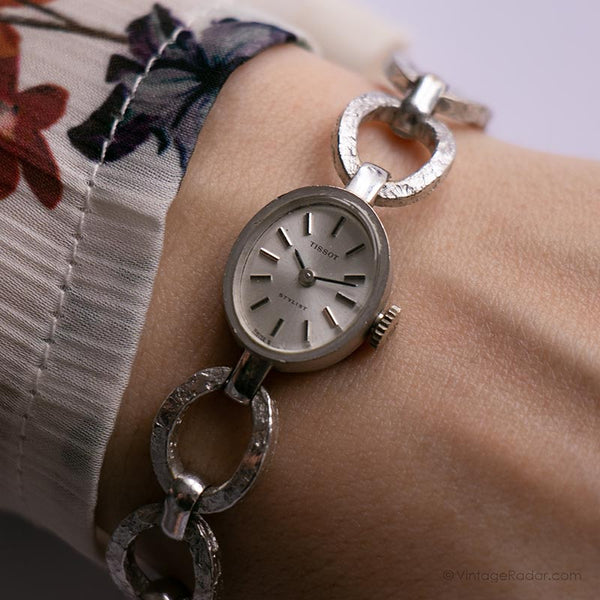 Jahrgang Tissot Stylist Uhr für Frauen schweizerische mechanische Bewegung