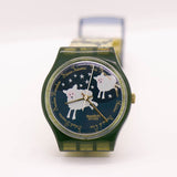1995 Swatch GN150 BLACK SHEEP Watch | SWEET DREAMS 90s Swatch Watch