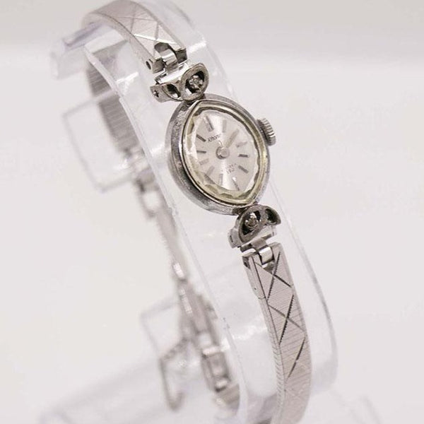Citizen Rhone 19 Jewels White Gold Plated Diamond Watch for Women