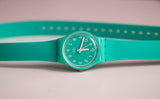 Antiguo Swatch Mint Leave LL115 | Menta verde Swatch Lady Cuarzo reloj