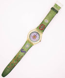 1993 swatch GK154 cuzco montre | Vert hippie vintage swatch montre