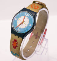 1993 swatch GN126 Cancun Uhr | 90er Jahre Hippie Vintage swatch Mann